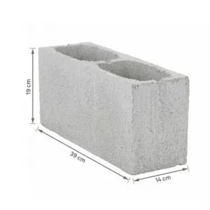 Bloco de Concreto Estrutural 14x19x39