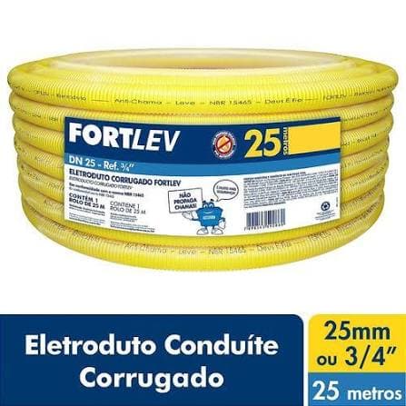 Eletroduto Corrugado 25mm 25m